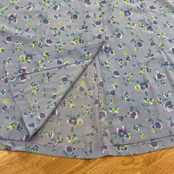 Size 14/16 Lavender Floral Button Up Maxi Skirt - Picture 4 of 12